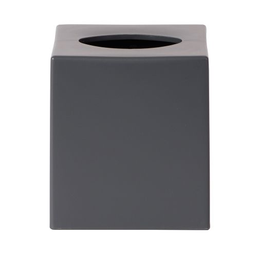 Certified Green Eco Contour Collection Boutique Tissue Box Cover, Graphite